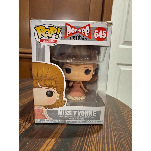 Funko Pop Television 645 Miss Yvonne Pee-Wee Herman Vinyl Figure Collectible in - Picture 1 of 8